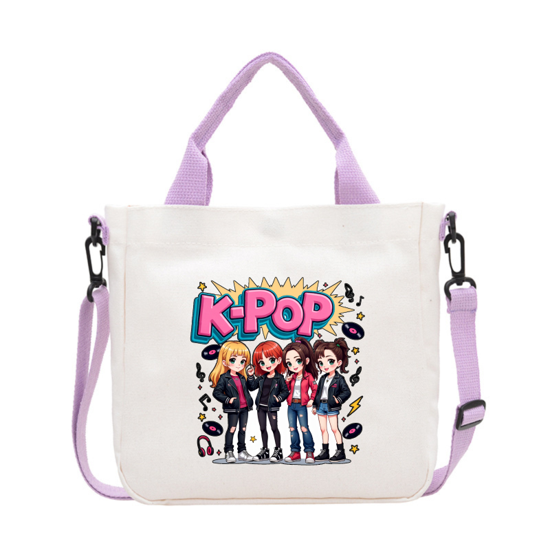 TEMU Women Shoulder Bag Material K Print And Text Fashionable For Women Outdoor Activities Essential Bag