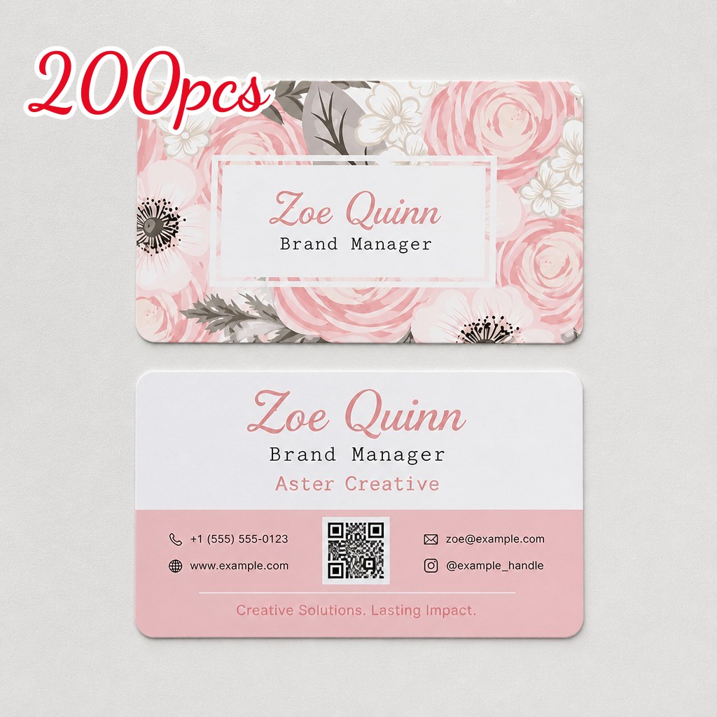 TEMU Hongtengyun Custom Rounded-corner Business Cards Suitable For Startup Roadshows, Suitable For Business , Suitable For Exhibitions, Personalized