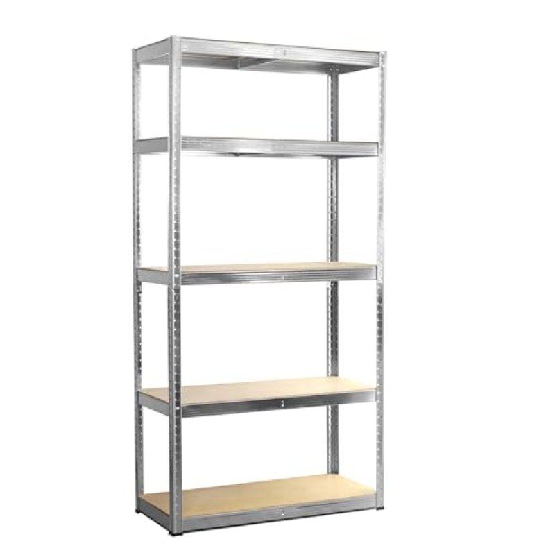 Bestschweissen Heavy Duty Shelving - Metal Shelf 180 X 90 X 40cm With 5 Adjustable Shelves, Up To 175kg Per Shelf - Stable For Warehouse And Household, Standing Shelf