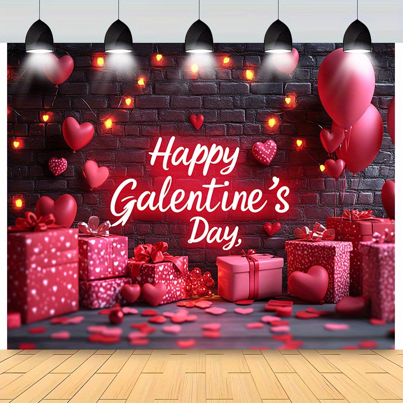 Happy Galentine's Day Banner - Ladies Celebrating Ladies Party Decorations 70x43 Inch