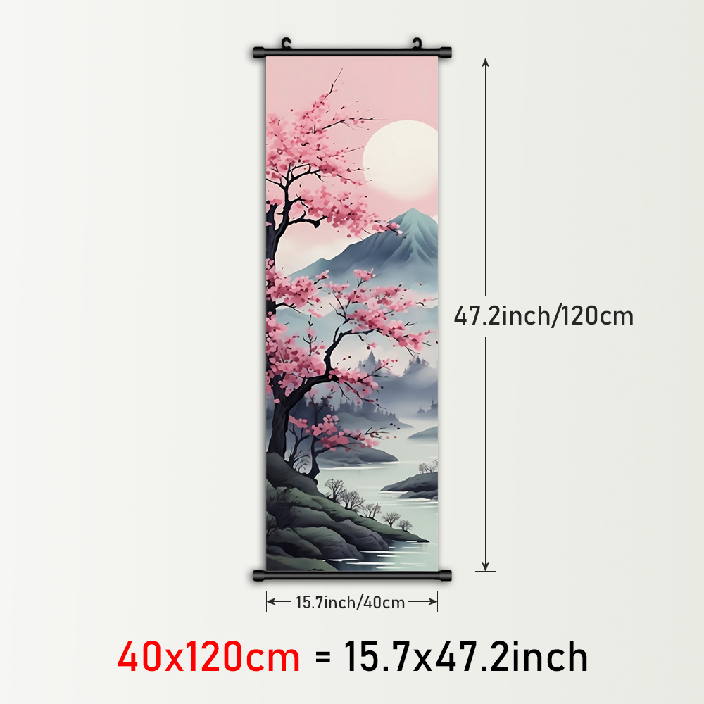 TEMU 2d Flat, 1pc Framed Colorful Patterns Plastic Hanging Painting, Fruit Basket Canvas Wall Art, African Fashion Scrolls Painting Poster, Modern