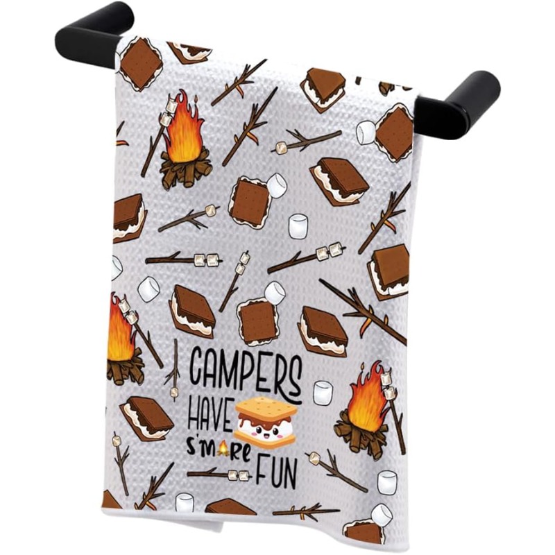 

1pc, 18x26inch, Camper Towel, , Polyester, Dish Towel, , For Camping , , And Enthusiasts