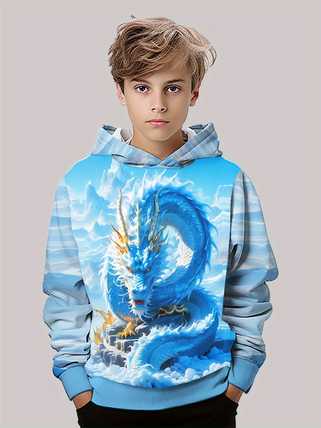 sudadera niños diseño rayos vibrantes larga Temu Colombia