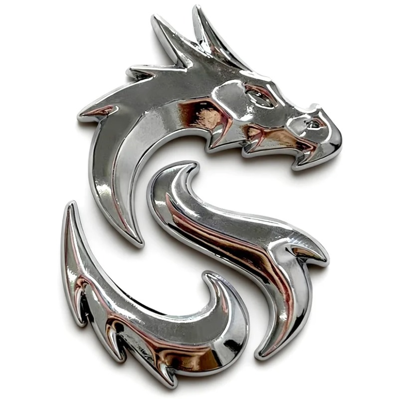 TEMU 1pc Dragon Metal Emblem, Suitable For Cars, Trucks, And Suvs, Used As A Decorative Badge On The Side Or Rear Of Vehicles, Waterproof