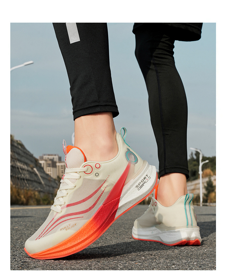 High-Quality New Color Popcorn Carbon Plate Running Shoes Sizes 36-44