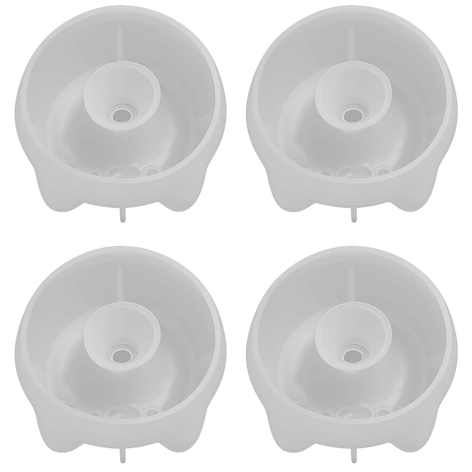 TEMU Juego de 4 Adorables Moldes Circulares de Gato para Resina - Moldes de Fundición Circular de Gato - Diseño Encantador - Lavables y Reutilizables