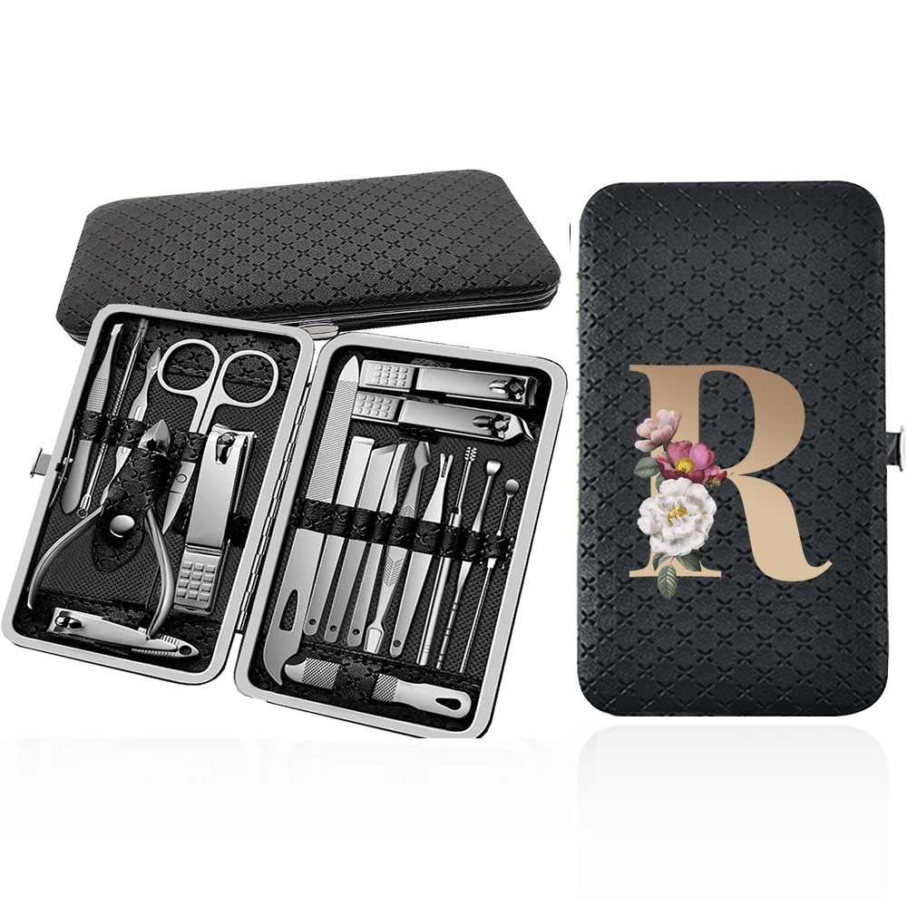 Portable 19pcs Nail Clipper Set with Beauty Tools