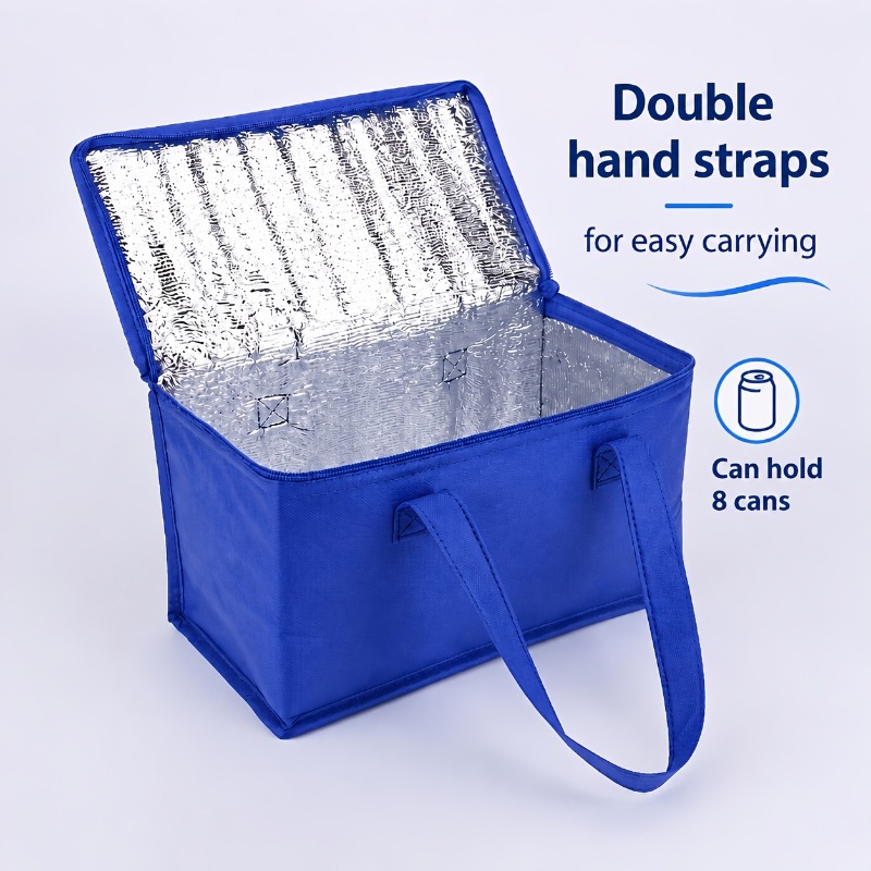 Small Insulated Cooler Bag for Lunch & Drinks, Portable