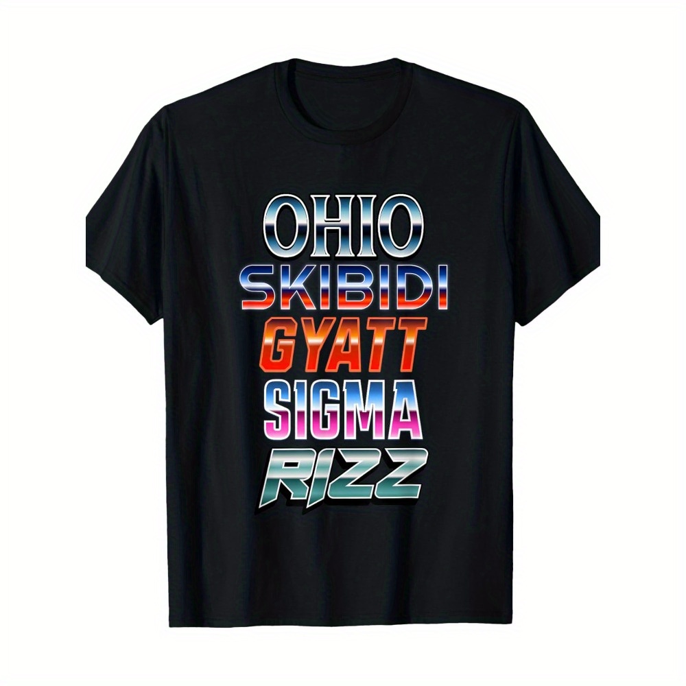 

Ohio Skibidi Gyatt T-shirt-220g 100% Cotton