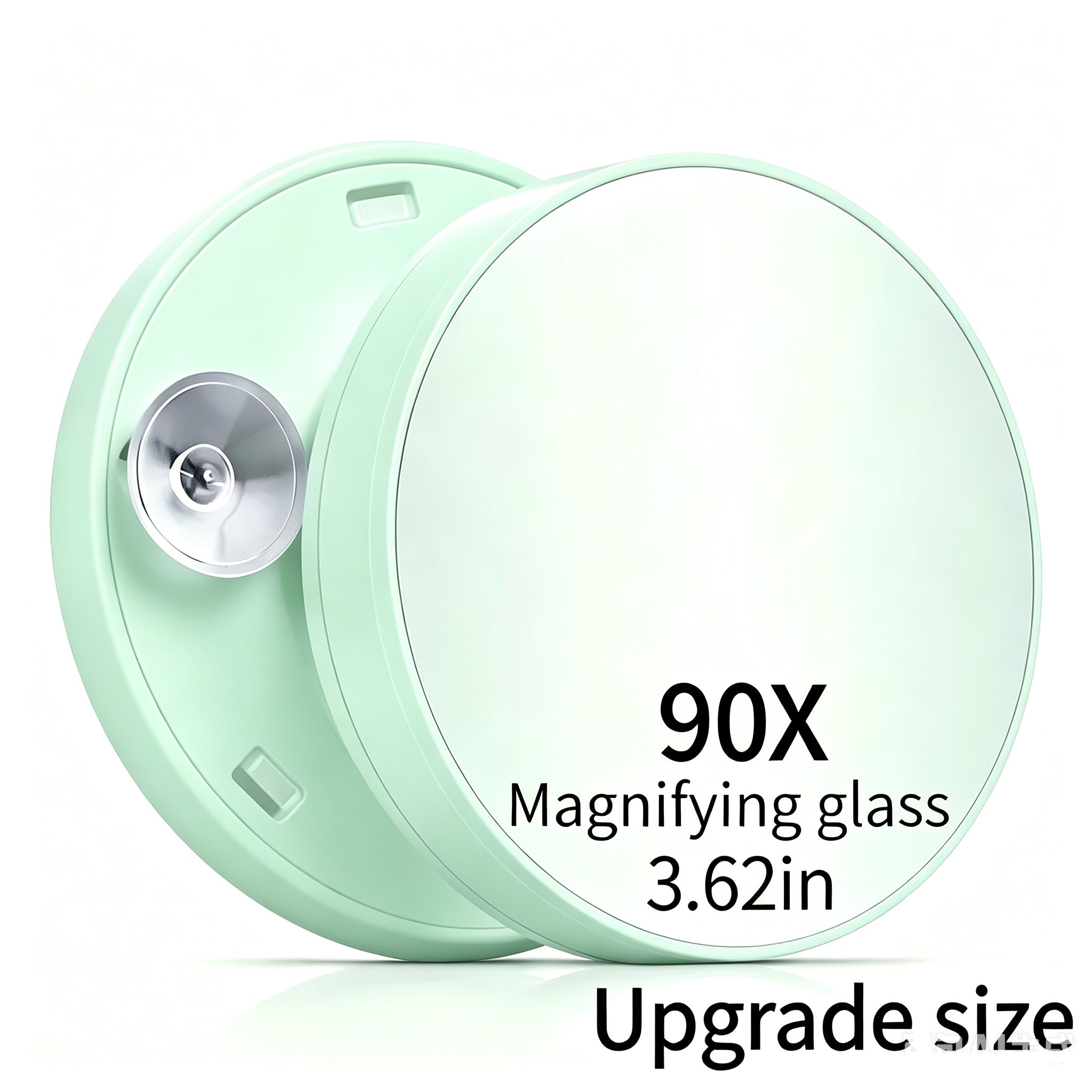 TEMU Specchio da 3,62 pollici con ingrandimento 90x per trucco, contouring e rimozione brufoli con base a forte - Lente d'ingrandimento portatile da