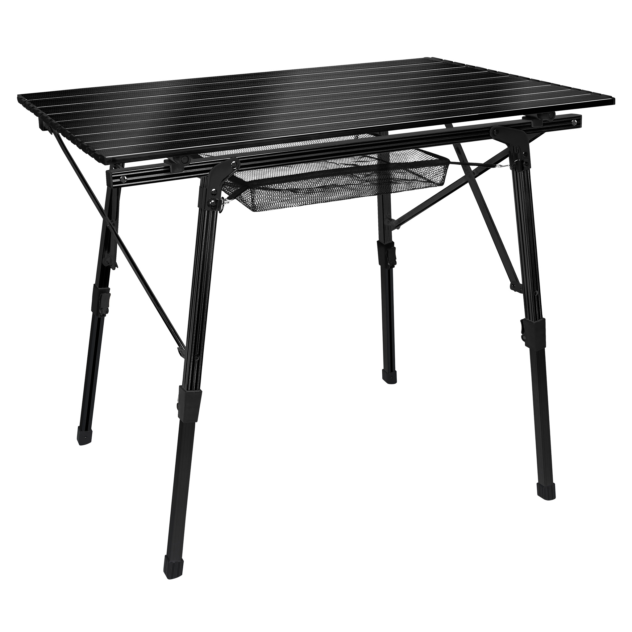 TEMU Table de camping pliante en aluminium, 90 x 52 cm, table réglable pour voyage et - avec sacoche portable