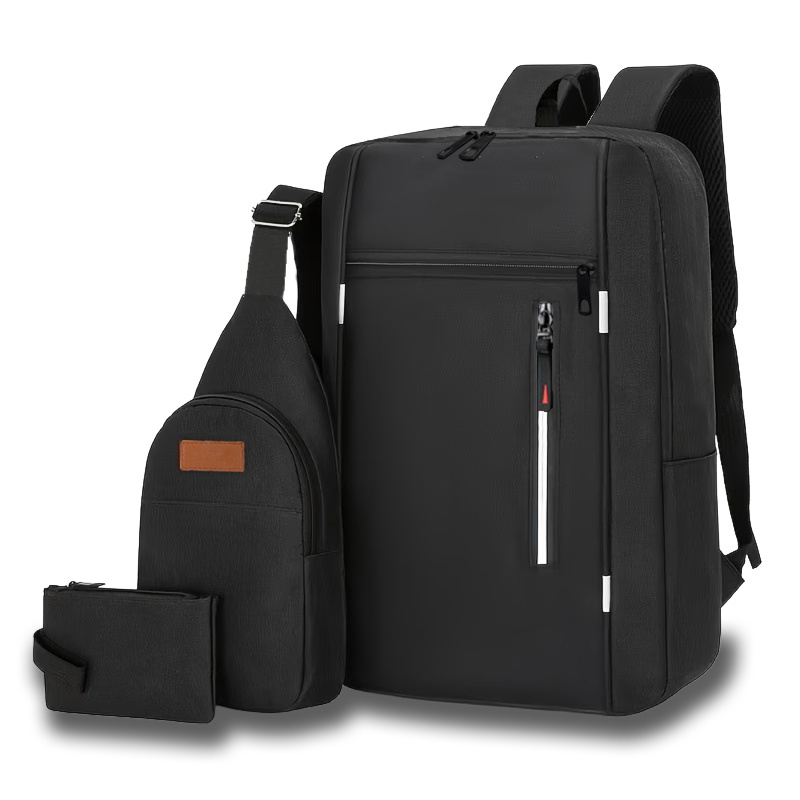 TEMU Sac à dos pour femme - Lot de 3 pièces - Ensemble de sac à dos de voyage tendance et de loisirs printemps/été [Sac à dos + Sac bandoulière +