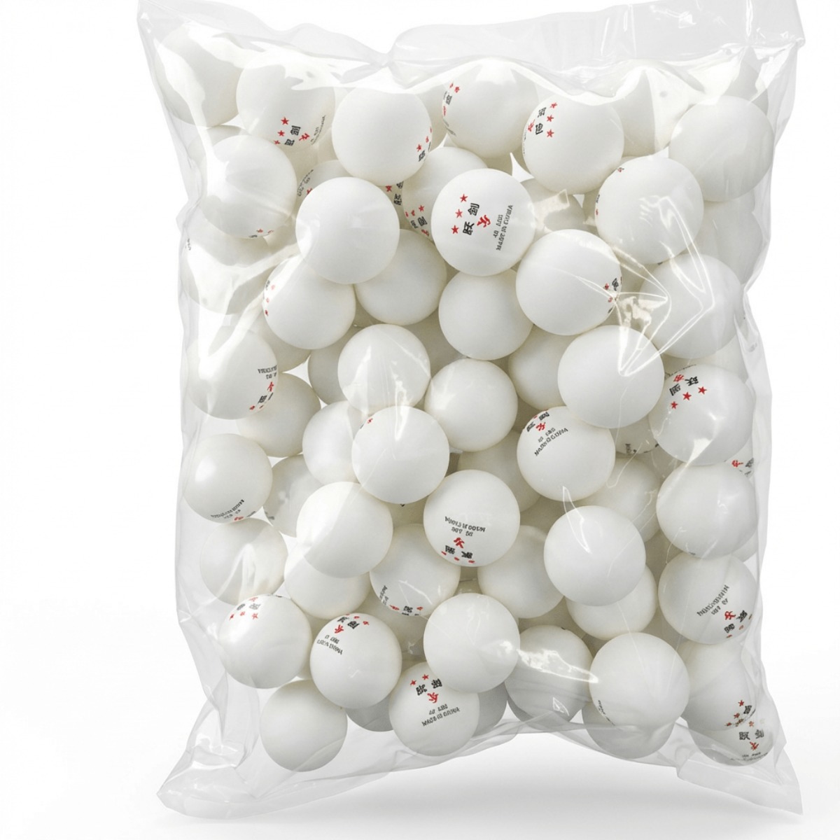 TEMU Lot de 100 balles de tennis de table ABS | Diamètre standard de 4 cm | Balles de match et d'entraînement professionnelles à haute élasticité |