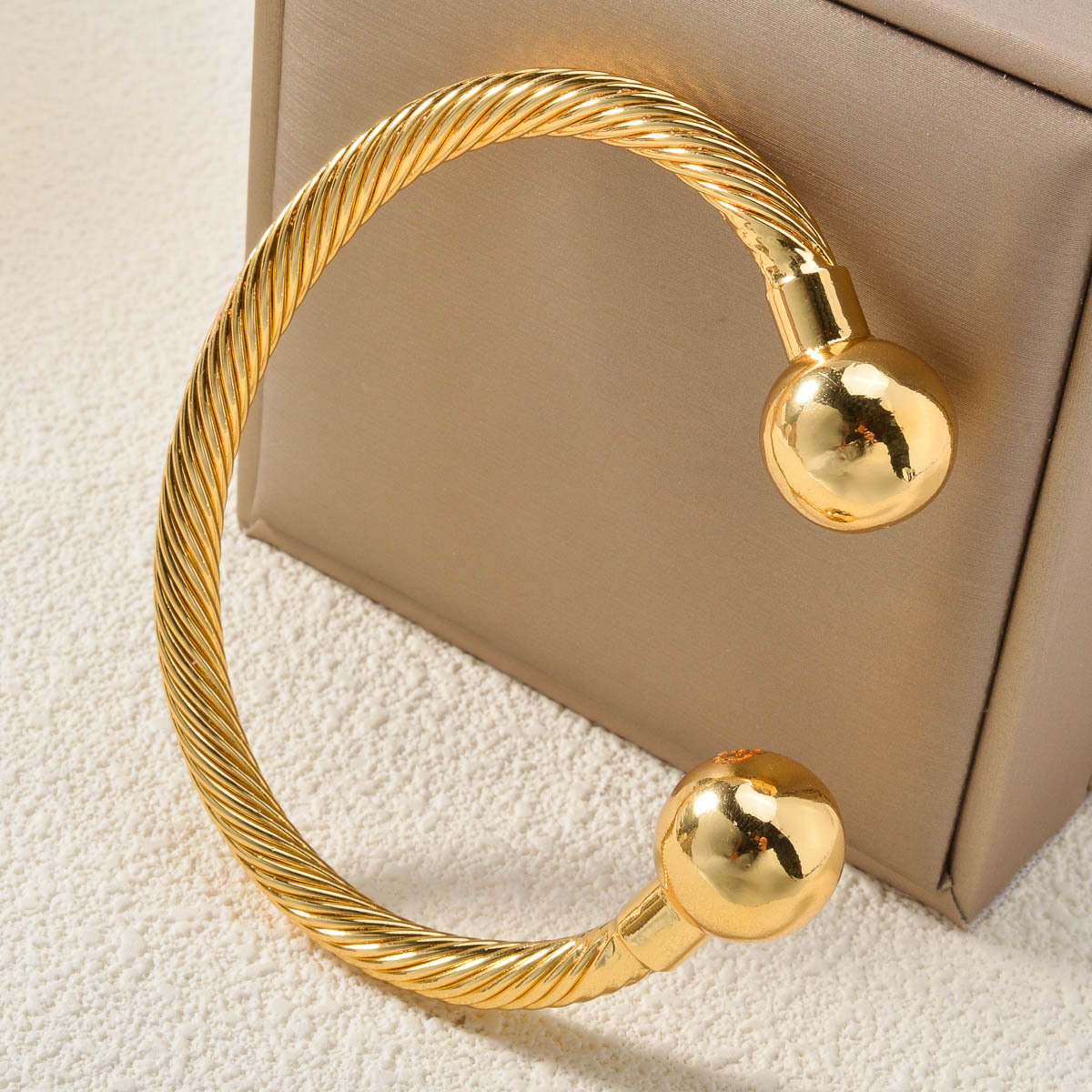 Middle Eastern-Inspired Adjustable Copper Bangle, Everyday Wear