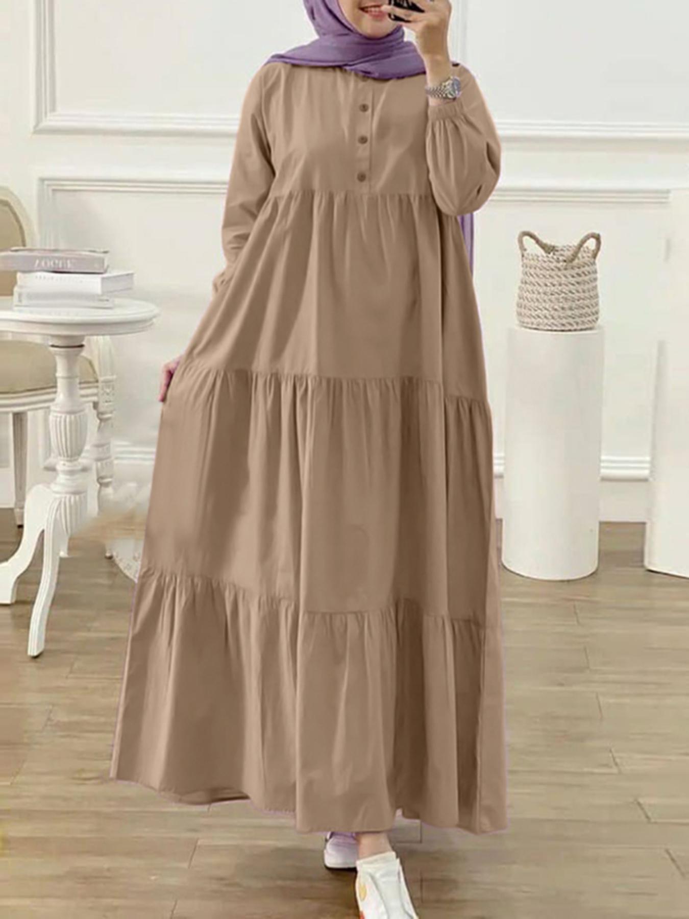 chinese dress ladies Amazon.com: Womens Muslim Dresses One-Piece Long Sleeve Islamic Prayer  Dress O Neck Slim Fit Islamic Evening Gown Beige : Clothing, Shoes & Jewelry main image 1