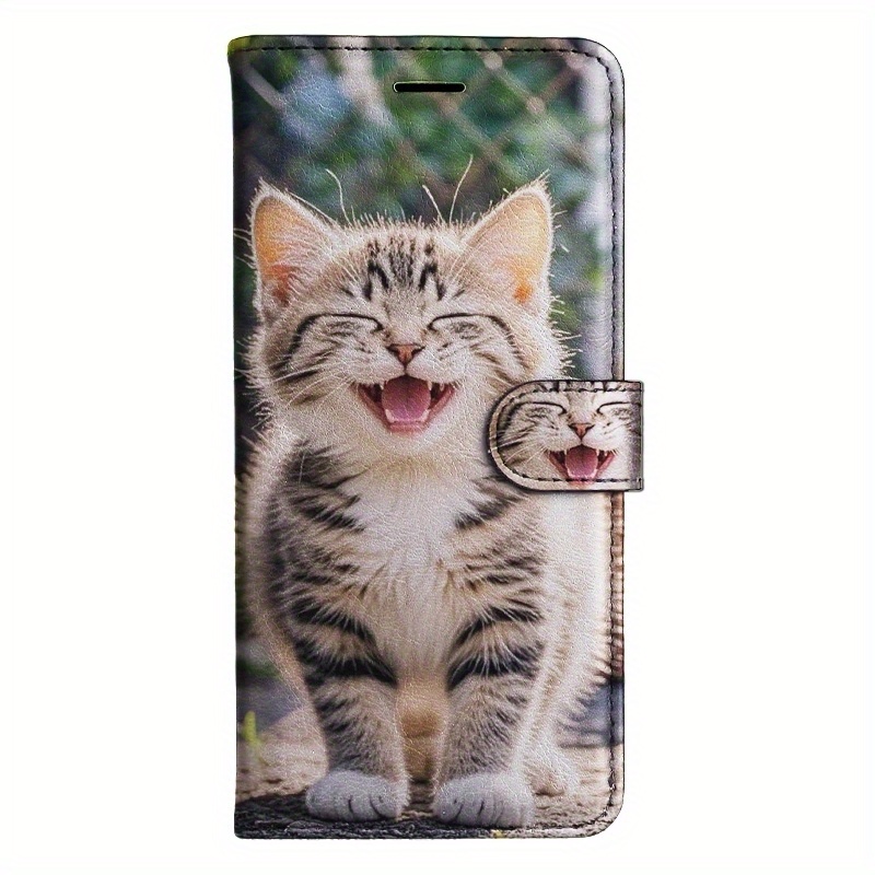 TEMU Phone Case: Smile Magnetic Flip Wallet Case With Card Holder Stand For Redmi 10x 9 9at 9i 9c 10a 12 10c K50i K50 12c 11a 13 K80 A5 14r A3 K60