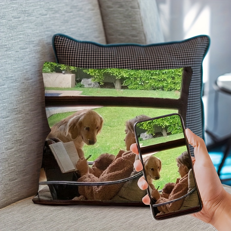 almohadas fotos personalizadas divertidas cojines peluche Temu Spain - Main Image