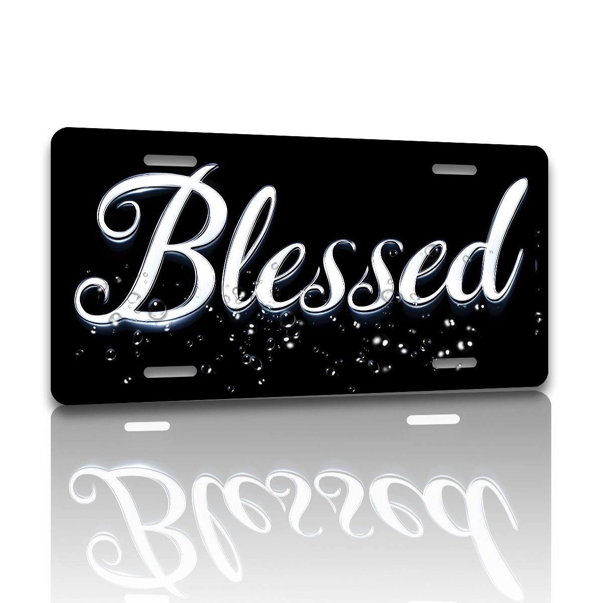 

1pc Aluminum Frame - Decorative Car Tag , 12.2" X 6.2", , Uv , &