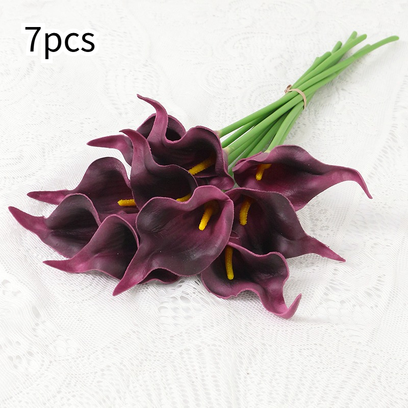 TEMU Ensemble de 7 mini , ornements décoratifs en fleurs artificielles et , arrangement floral factice pour décoration de bureau