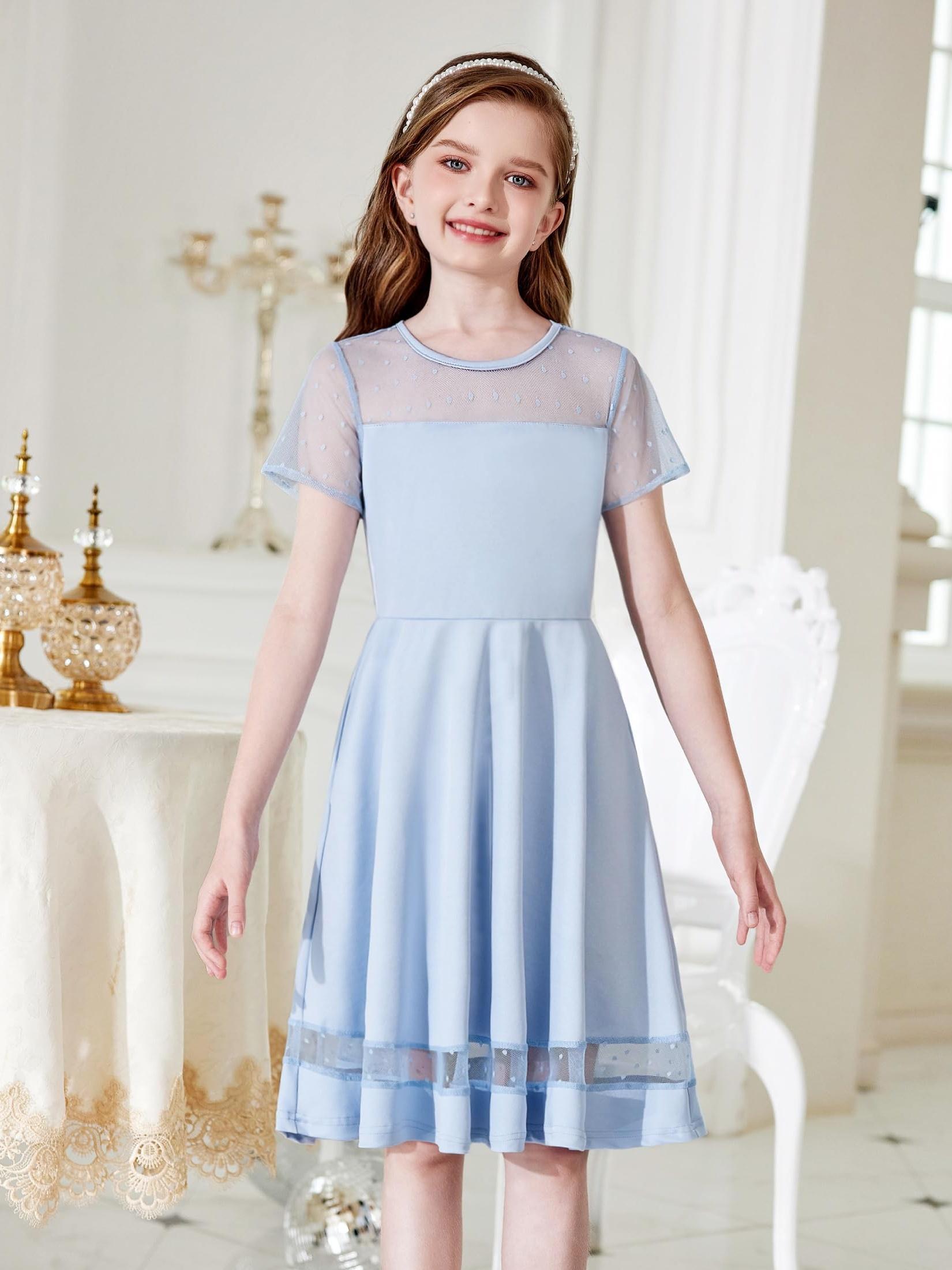 open lace back dress Elegant Short Sleeves Evening Dresses – CEILIM