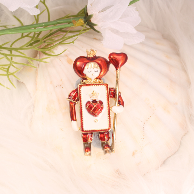 Image of 1pc Queen Enamel Jewelry Women's Brooch And Pin Clothing Decoration Sweater Coat Dress Backpack Accessories Women's Gift Women's Jewelry Festival Gift