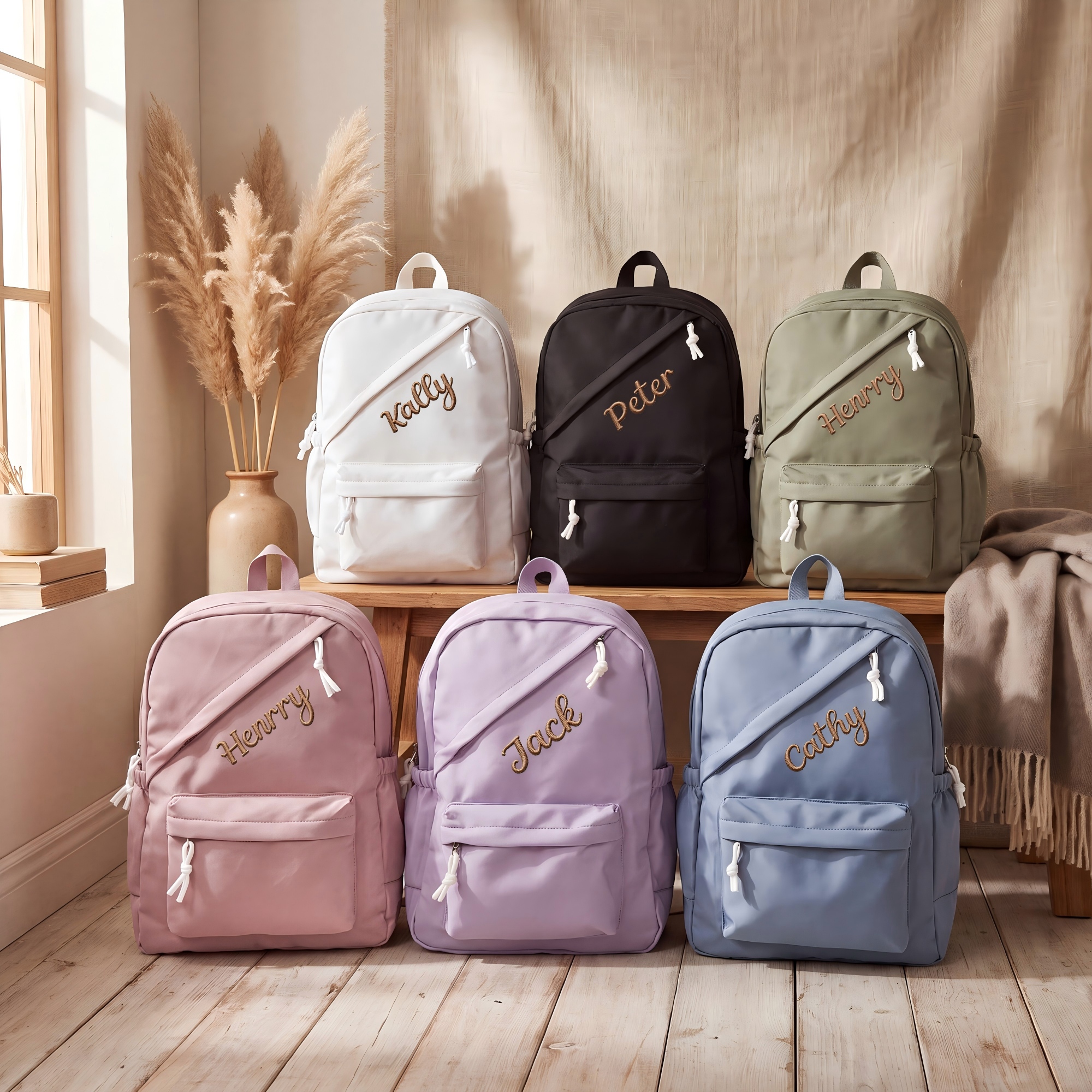 Personalized Embroidered Backpack with Name/Initials