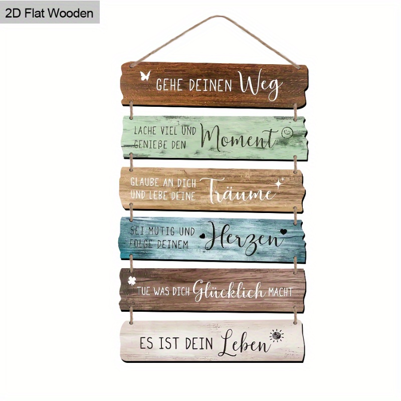 E-shop 1 Set -Schild zur Weihe mit französischen Motivationszitaten, Wandkunst Dekor, perfektes Geschenk für Jugendliche, Teenager Zimmer Dekor, Erstes