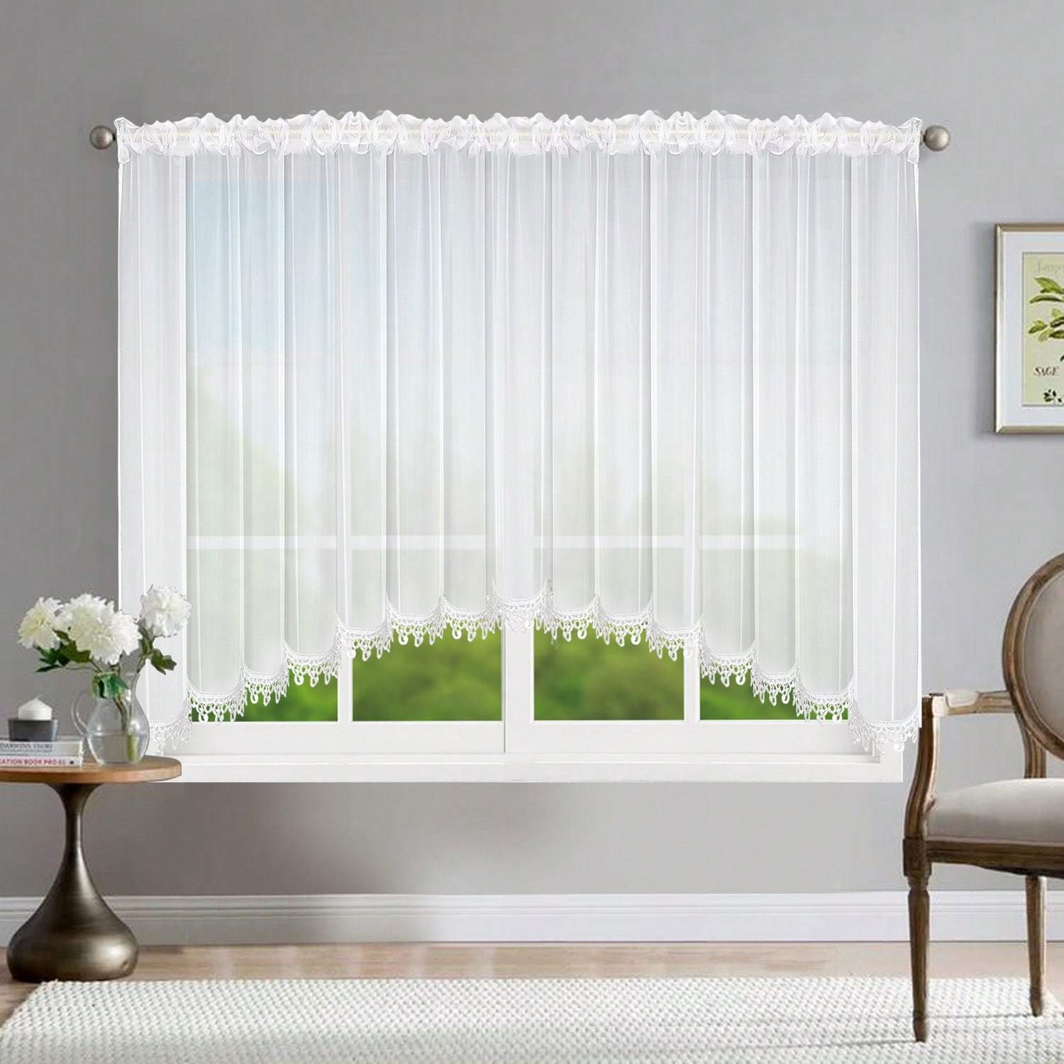 TEMU Moustiquaire transparente style , légère et aérée, offre une protection optimale, avec un design à cordon, pour les salons, et la décoration de