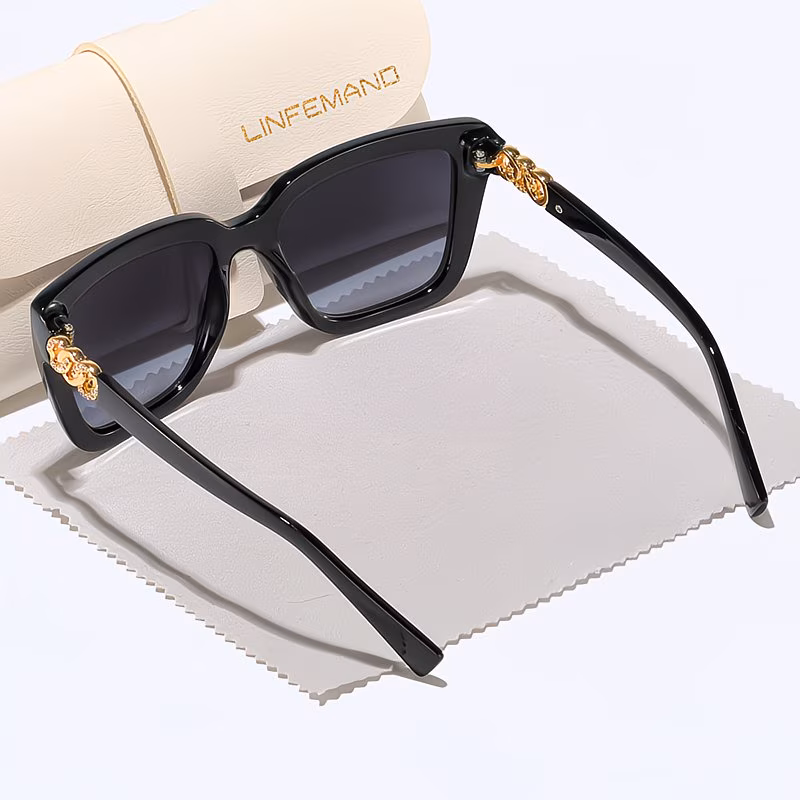 classic square chic decorative glasses for women best friend photos shopping daily wear holiday gift Product details 3