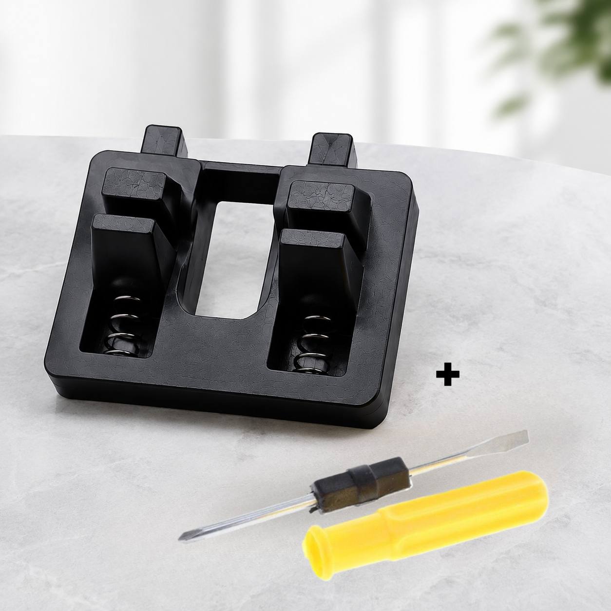 TEMU 1 Wire Welding Clamp + 1 Screwdriver. Spring-clamping Design, Portable And Easy-to-adjust Soldering Station Wire Clamp, Wire Brazing Soldering
