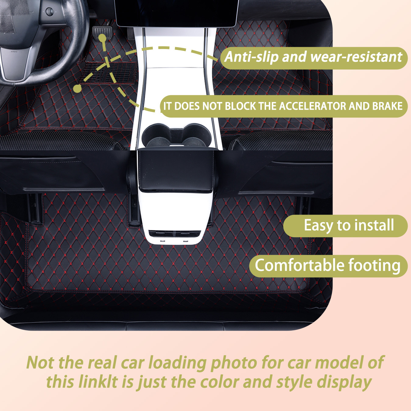 TEMU Car Floor Mats/trunk Mats Fit For For Model 3 New Model 3luxury Car Floor Mats/trunk Mats Left-hand Drive,interior Protection, Car Interior