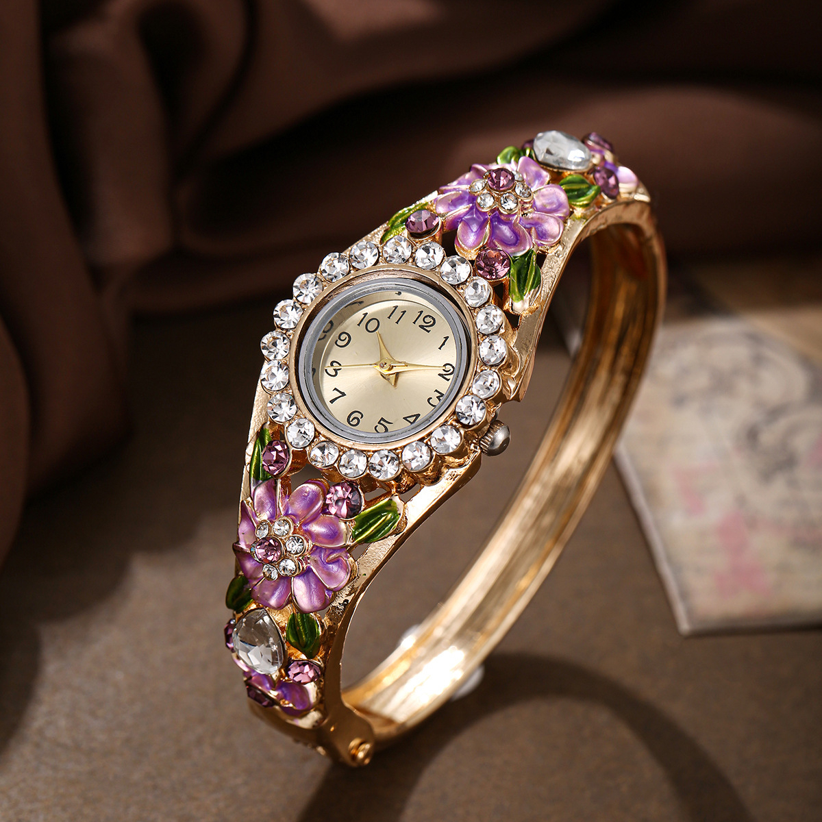 TEMU Luxury Women's Watches Retro Stainless Steel Wristwatches Fashion Ladies Clock Gift Women's Watch