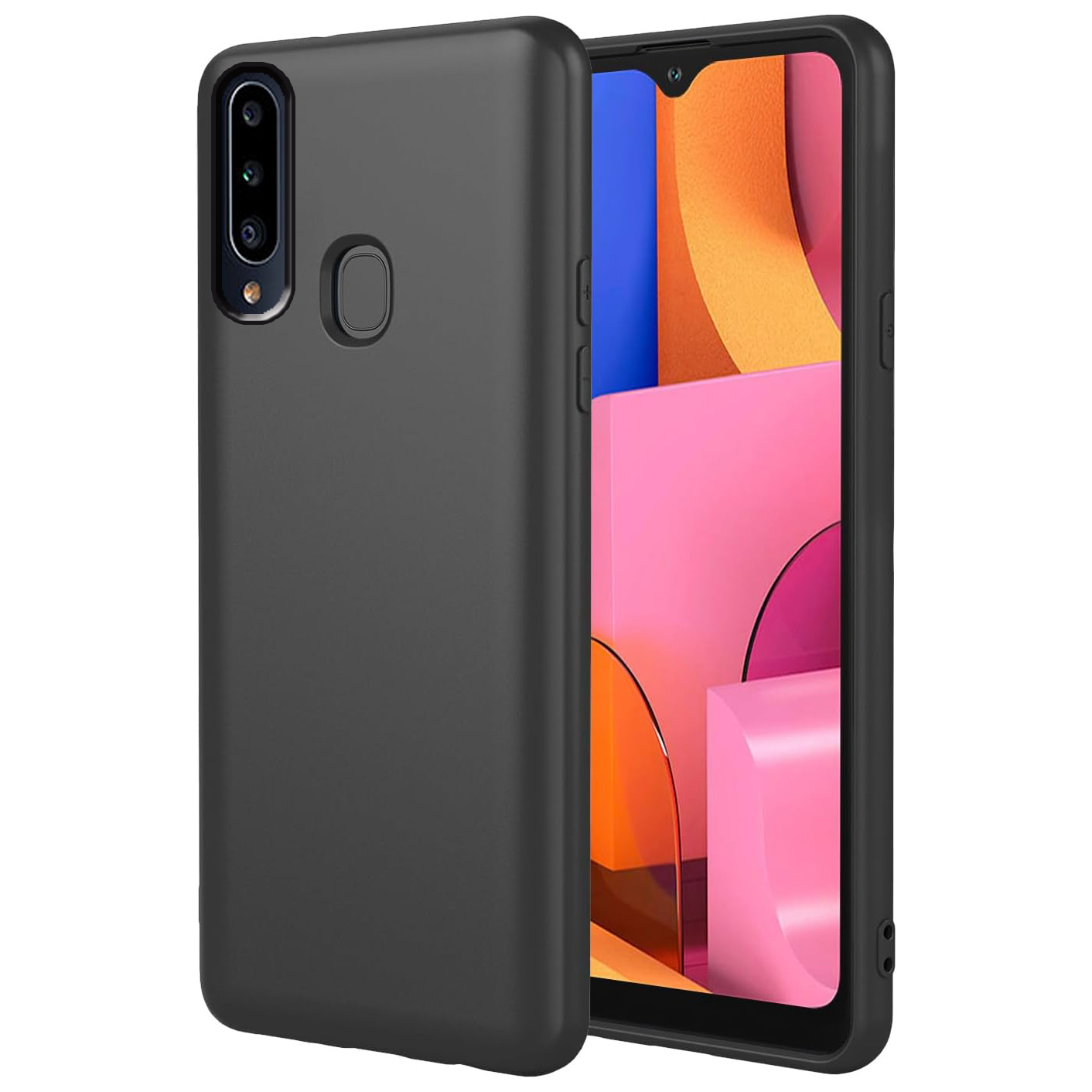 TEMU Чохол для телефону: Чохол для for Samsung for Galaxy A20s, м'який силіконовий чохол, стійкий до подряпин, ударостійкий, захисний бамперний чохол