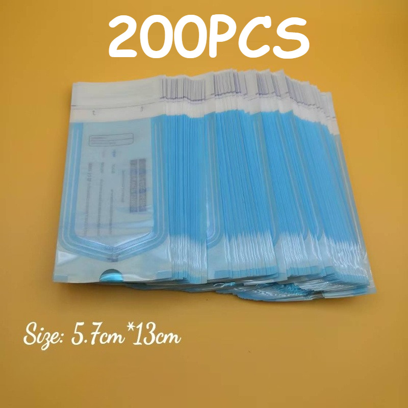 TEMU 200 Disposable Cleaning Bags For Hairdressing/beauty Tools, Self-sealing, Unscented Storage Bags, Suitable For Hairdressing Tools, Dental Tools,