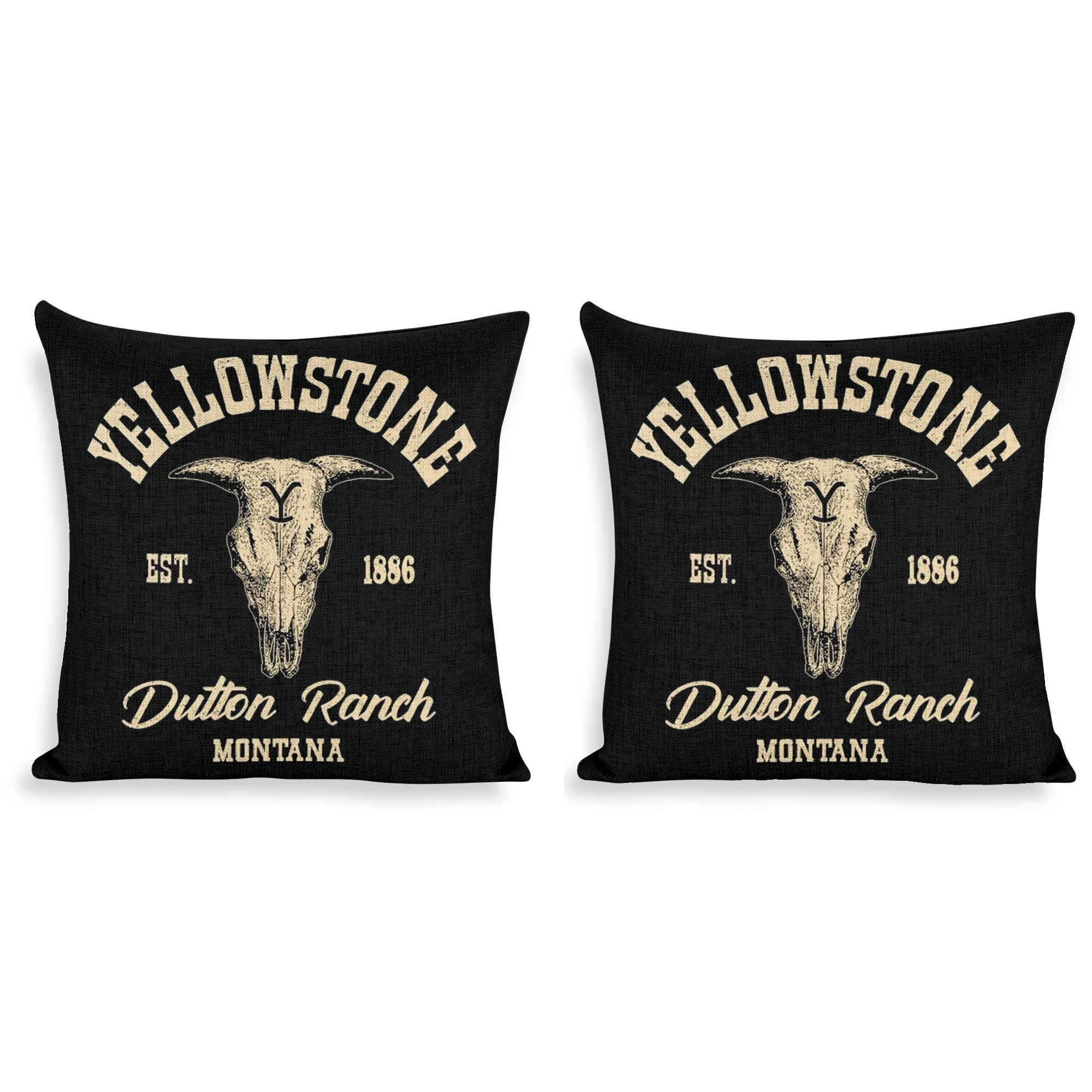 

2pcs 18x18in Western Classic Movie Pillowcases, Contemporary , Zipper Closure, Polyester Throw Pillow Covers For Sofa And Bed Decor, Seasonal Home Accent - No Insert, Home Decor, Cushion Cover