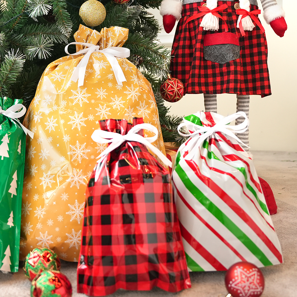 large drawstring gift bags sold on Temu United States