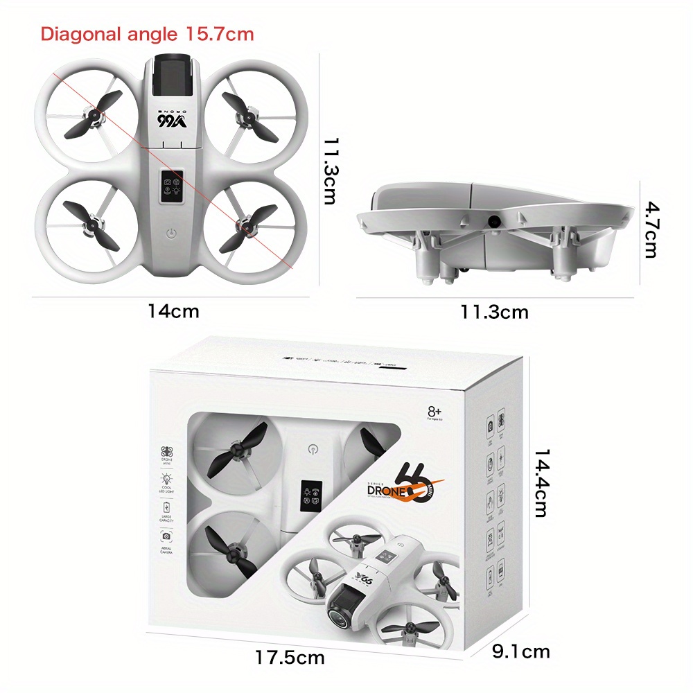 v66   high definition   led lights safety   tracking smart obstacle avoidance   mode one click return wifi pathway flight 2 4ghz   free technology four channel hexagon gyroscope real time image transmission ideal for outdoor camping travel beginner friendly unique gift idea   with 4     accessories modern   design smooth flight   details 25