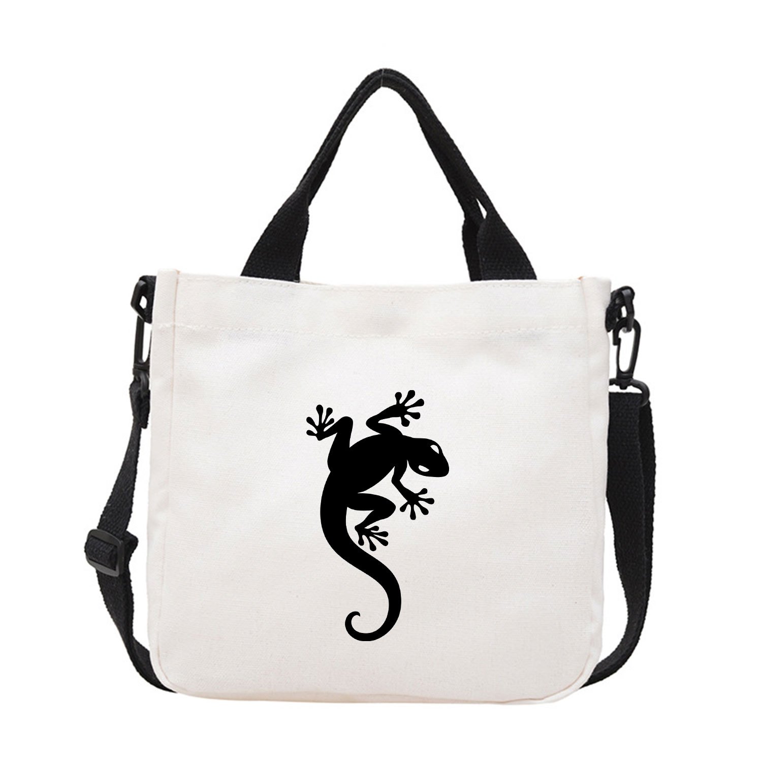 TEMU Sac Tote et Sac à Main Imprimé Lézard/Gecko - Sac Bandoulière Multifonction avec Fermeture à Boucle, Grand Sac de Shopping à Main pour ,