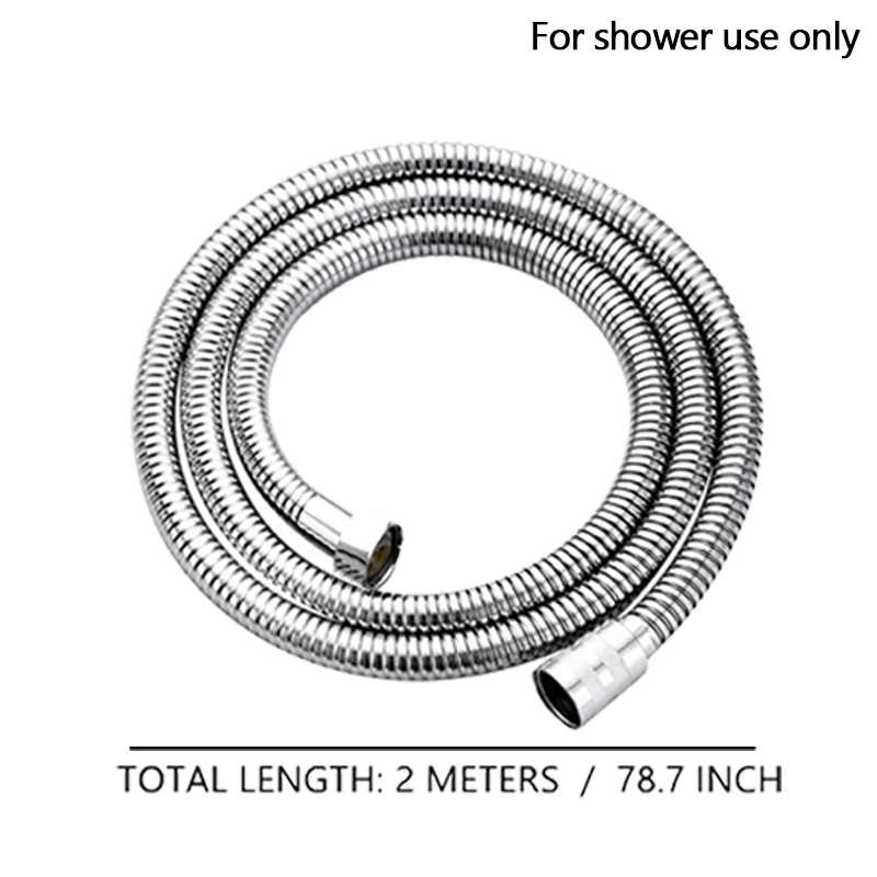 3-Gear Pressurized Shower Head with 2M Hose