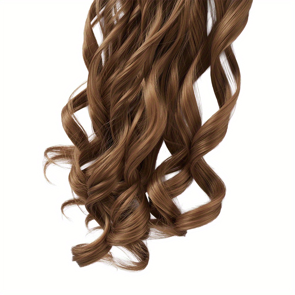 removable hair topper hair topper for women hair extensions clip in 6pcs 7pcs brown hair extension long wavy   clip in hair extension hair pieces for women blonde hair topper wig tools details 5