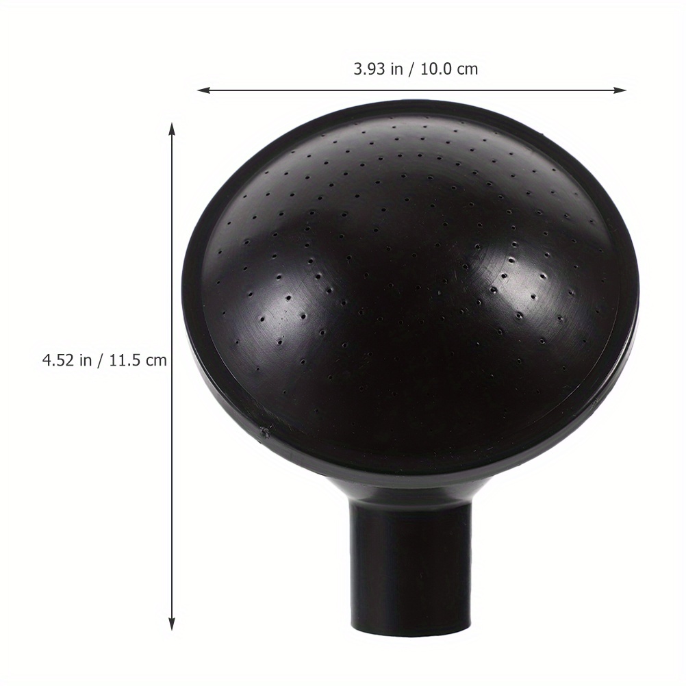 Image of 1pc Black Plastic Watering Can Nozzles - Universal Indoor And Outdoor Plant Watering Can Nozzles, Garden Additions | Fashionable Garden Decoration | Durable Plastic