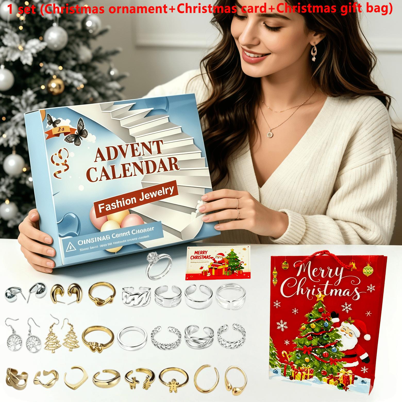 2026 Christmas Countdown Calendar, 24 Grid Gift Accessories