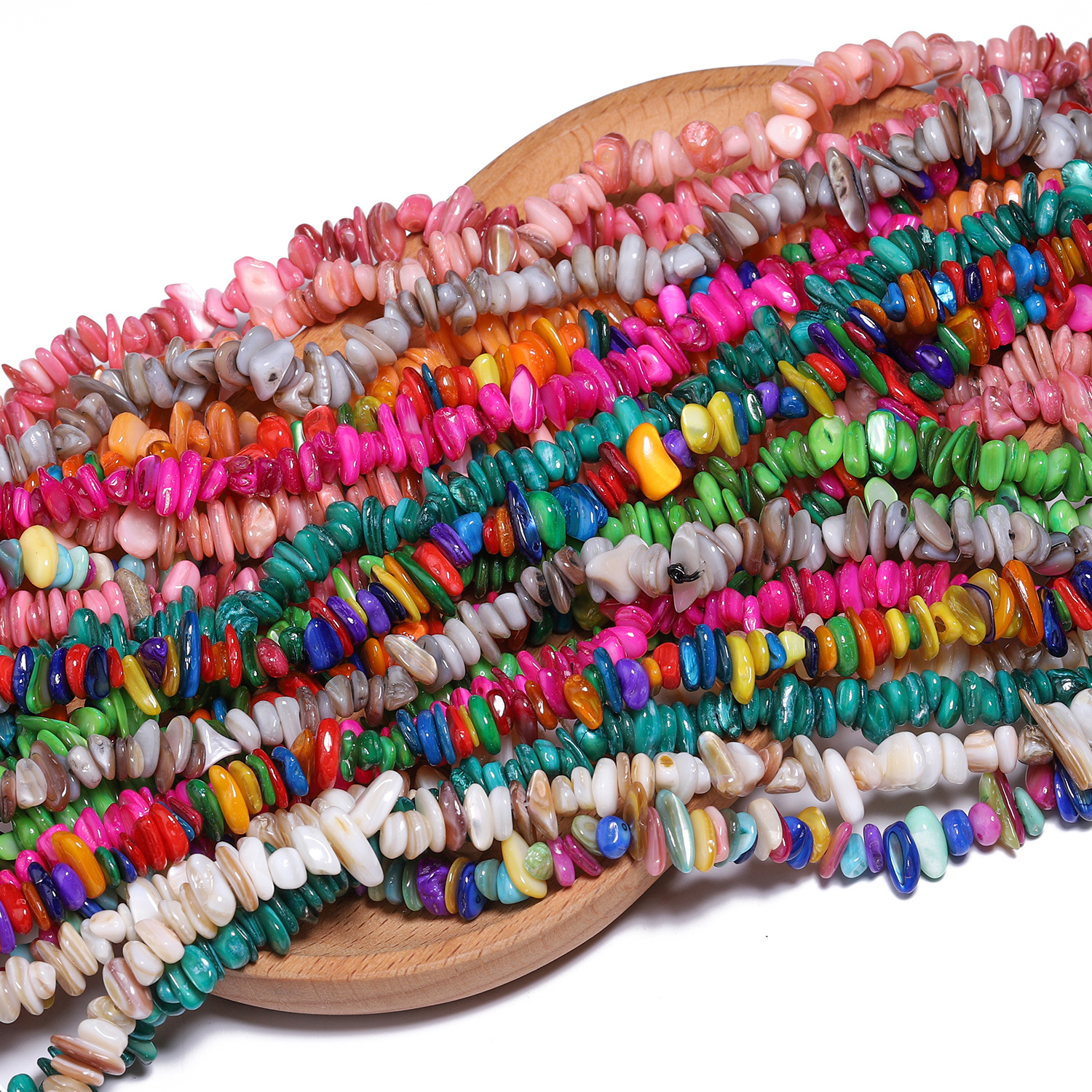 Naturally Shaped Crushed Stone Beads for Jewelry Making