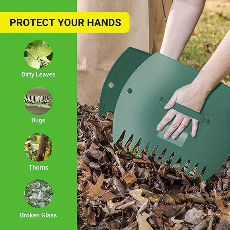 Barnel B920 Leaf Scoops – Ergonomic Grabbers For Leaves & Grass Clippings