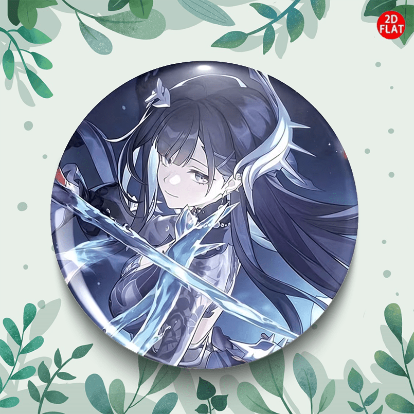 TEMU 2d Flat, (2d Flat) , Beautiful, Classic, Fashionable, Fun Anime Pin- "" Design, , Fashionable Party Theme Small Accessory, Perfect Gift At