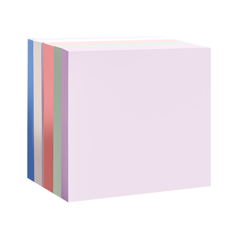 TEMU 105 Sheets Morandi Color Sticky Notes Suitable For School & Office - 5 Colors (morandi System) Removable Tearable Adhesive Pages, Square Page
