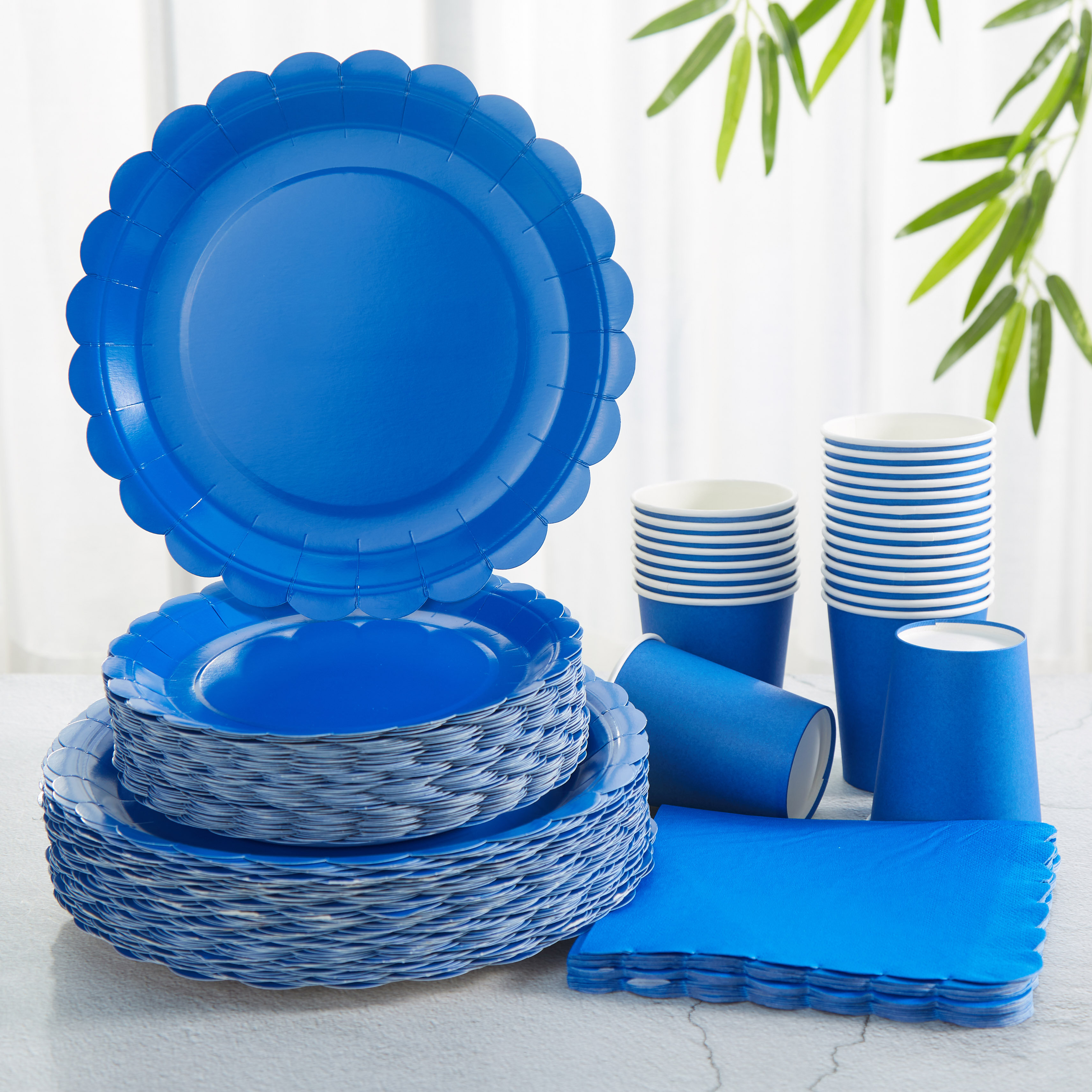 juego 96 piezas vajilla fiestas platos servilletas papel Temu Peru