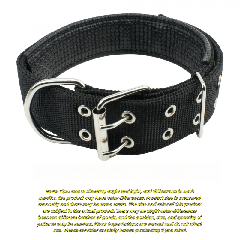 Double-Button Dog Collar for Medium Dogs with Adjustable Leash
