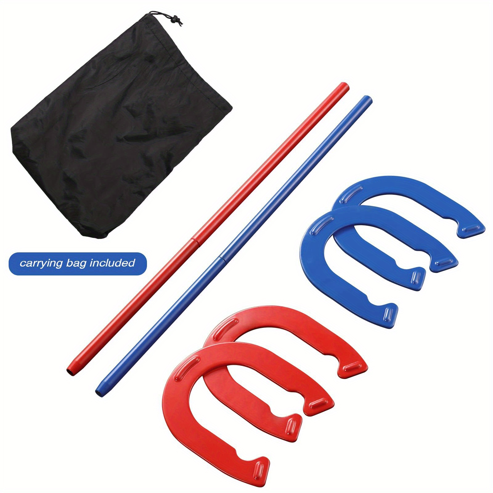 TEMU Outside Game, Outdoor Games Set Heavy Duty 4 & 2 Stakes, Outdoor Games For Adults - Ideal For Backyard, Lawn, Beach