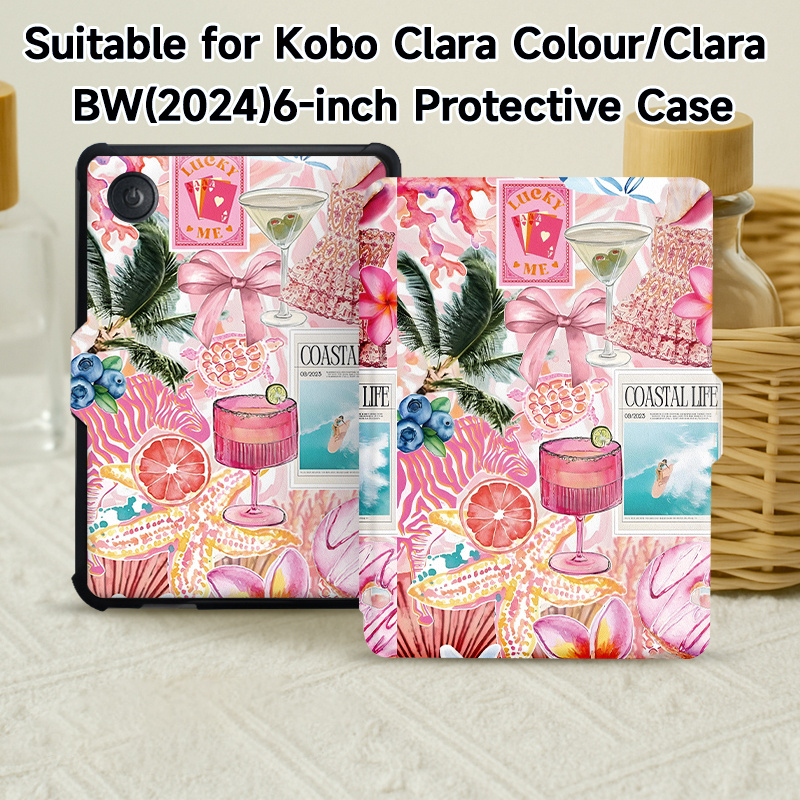 TEMU Suitable For / E-reader Protective Case, Color/ Bw 2024 6-inch/ 2e (2022) 6-inch, 6-inch 10th Gen 2019 & 11th Gen 2022/2024, Libra Color 2024